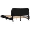 vidaXL Bed Frame without Mattress "Hvar" Black 152x203 cm Queen Fabric