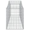 vidaXL Arched Gabion Baskets 18 pcs 200x50x60/80 cm Galvanised Iron