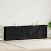 vidaXL Sideboard Black Oak 240 x 33 x 70 cm Engineered Wood