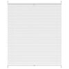 vidaXL Plisse Blind 110x125cm White Pleated Blind