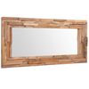 vidaXL Decorative Mirror Teak 120x60 cm Rectangular