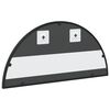 vidaXL Wall Mirror Black 60x30 cm Arch Iron