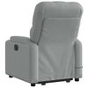 vidaXL Electric Stand up Massage Recliner Chair Light Grey Fabric