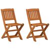 vidaXL Children's Folding Chairs 2 pcs Solid Eucalyptus Wood