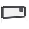 vidaXL Toddler Safety Bed Rail Dark Grey 150x25 cm Fabric