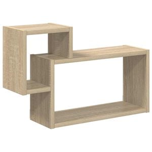 vidaXL Wall Shelf Wall-Mounted Sonoma Oak 55 x 15 x 35 cm