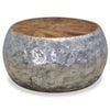 vidaXL Coffee Table | Silver and brown | Aluminium and teak | Standard