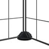 vidaXL 36-Panel Pet Cage with Door Black 35x35 cm Steel