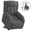 vidaXL Stand up Recliner Chair Dark Grey Fabric