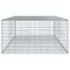 vidaXL Gabion Basket with Cover 200x100x50 cm Galvanised Iron
