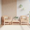vidaXL Garden Chairs with Cushions 2 pcs Solid Wood Pine