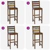 vidaXL Bar Stools 2 pcs Solid Reclaimed Wood
