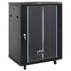 vidaXL 15U Network Cabinet 19" IP20 Black 60x45x86 cm