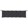 vidaXL Garden Bench Cushions 2pcs Black 180x50x7cm Oxford Fabric