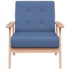 vidaXL Armchair Blue Fabric