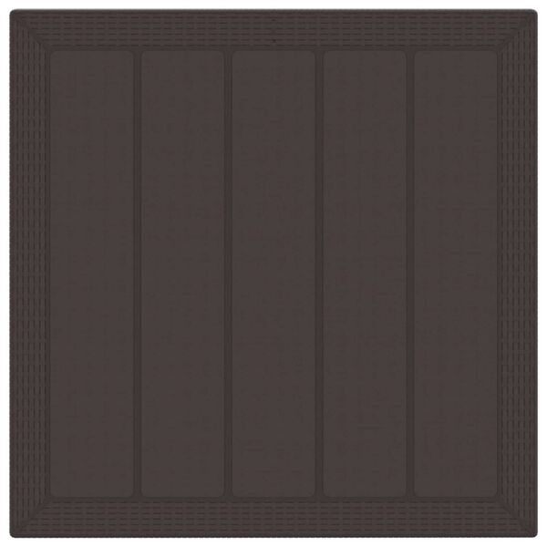 vidaXL Garden Dining Set 3 pcs Brown Polypropylene