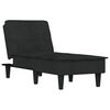 vidaXL Chaise Longue Black Velvet