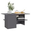 vidaXL Coffee Table High Gloss Grey 90x60x46.5 cm Engineered Wood