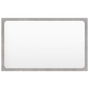 vidaXL Bathroom Mirror Concrete Grey 60x1,5x37 cm Engineered Wood