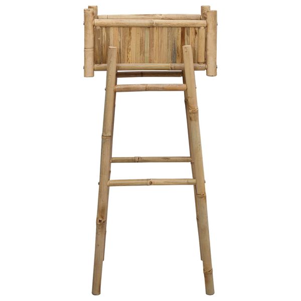 vidaXL Garden Planter with Holder Natural 50 x 38 x 114 cm Bamboo