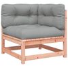 vidaXL Garden Sofa with Cushions 2-Seater Solid Wood Douglas