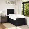 vidaXL Box Spring Bed with Mattress Black King Single Velvet