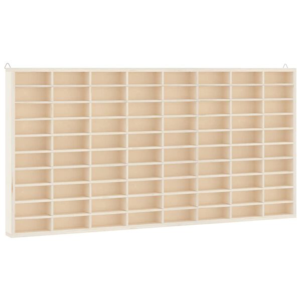 vidaXL Wooden Collector's Display Case with 80 Compartments 80x4.5x40.5cm