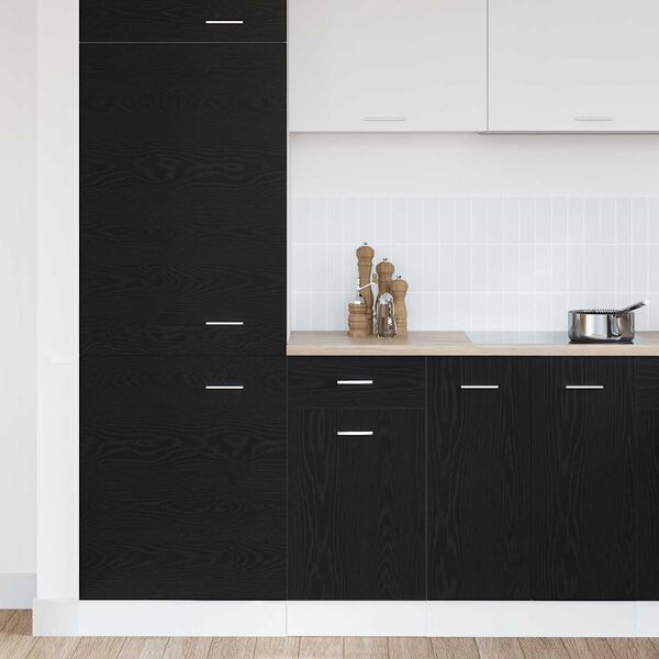 vidaXL Drawer Bottom Cabinet Riga Black oak 40 x 46 x 81.5 cm