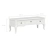 vidaXL TV Cabinet White 100x35x35 cm Wood