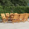 vidaXL Folding Garden Chairs 8 pcs 61x67x90 cm Solid Wood Teak