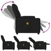 vidaXL Electric Massage Recliner Chair Black Fabric