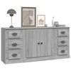 vidaXL Sideboards 3 pcs Grey Sonoma Engineered Wood