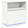 vidaXL LED Sideboard White 71 x 34.5 x 75 cm Engineered Wood