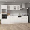 vidaXL Dishwasher Panel Lyon White 45x3x67 cm Engineered Wood