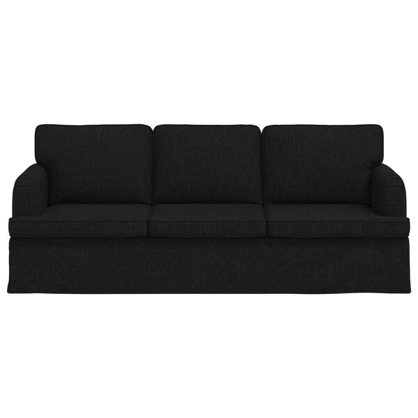 vidaXL Sofa Black 201 x 80 x 85 cm Fabric