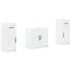 vidaXL 2 Piece Bathroom Cabinet Set UTRECHT White Engineered Wood