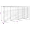 vidaXL Gabion Wall with Covers Galvanised Steel 200x20x85 cm