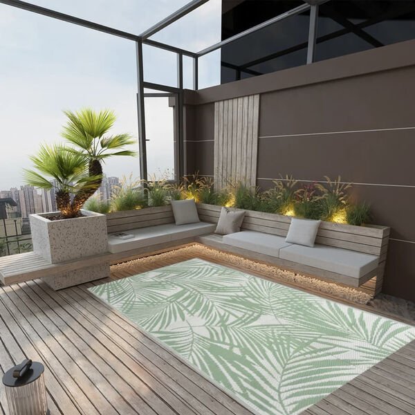 vidaXL Outdoor Rug ARAKIL Green 160x230 cm PP