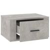 vidaXL Wall-mounted Bedside Cabinets 2 pcs Concrete Grey 50x36x25 cm