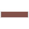 vidaXL Patio Retractable Side Awning 140x600 cm Brown