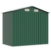vidaXL Garden Storage Shed Green Metal 204x132x186 cm
