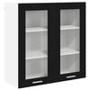 vidaXL Hanging Cabinet Black Oak 80 x 31 x 80 cm Engineered Wood