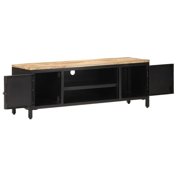 vidaXL TV Cabinet 120x30x40 cm Solid Rough Mango Wood
