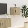 vidaXL Wall Mounted TV Cabinet Sonoma Oak 40x34,5x40 cm