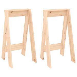 vidaXL Stools 2 pcs 40x40x75 cm Solid Wood Pine