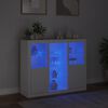 vidaXL Sideboards with LED Lights 3 pcs White Engineered Wood