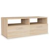 vidaXL TV Cabinet | Oak | Engineered wood, PVC edges | Medium | TV Cabinet