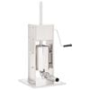 vidaXL Manual Sausage Stuffer Silver 3 L Stainless Steel