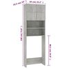 vidaXL Washing Machine Cabinet Concrete Grey 64x25.5x190 cm Engineered Wood