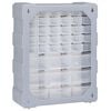 vidaXL Multi-drawer Organiser with 39 Drawers 38x16x47 cm